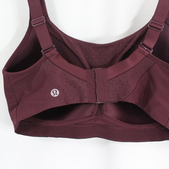Lululemon athletica Plum Purple Run Times Bra High Support Women's 32DD - Picture 3 of 4